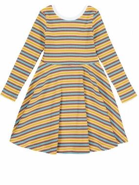 Vignette from Magpie & Mable Gold Multistripe Abbey Dress 5T